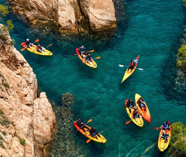Atlantis students kayaking in Spain (Barcelona, 2019).