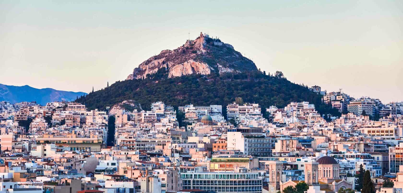A view of the city of Athens.