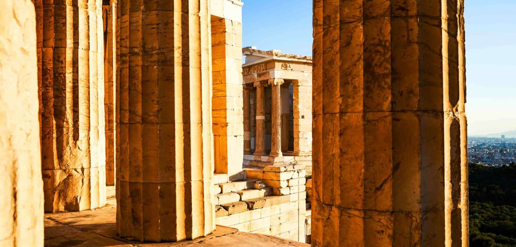 Greek ruins on a program excursion.